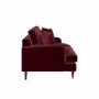 Burgundy Velvet 2 Seater Sofa - Payton