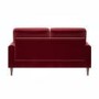 Burgundy Velvet 2 Seater Sofa - Payton