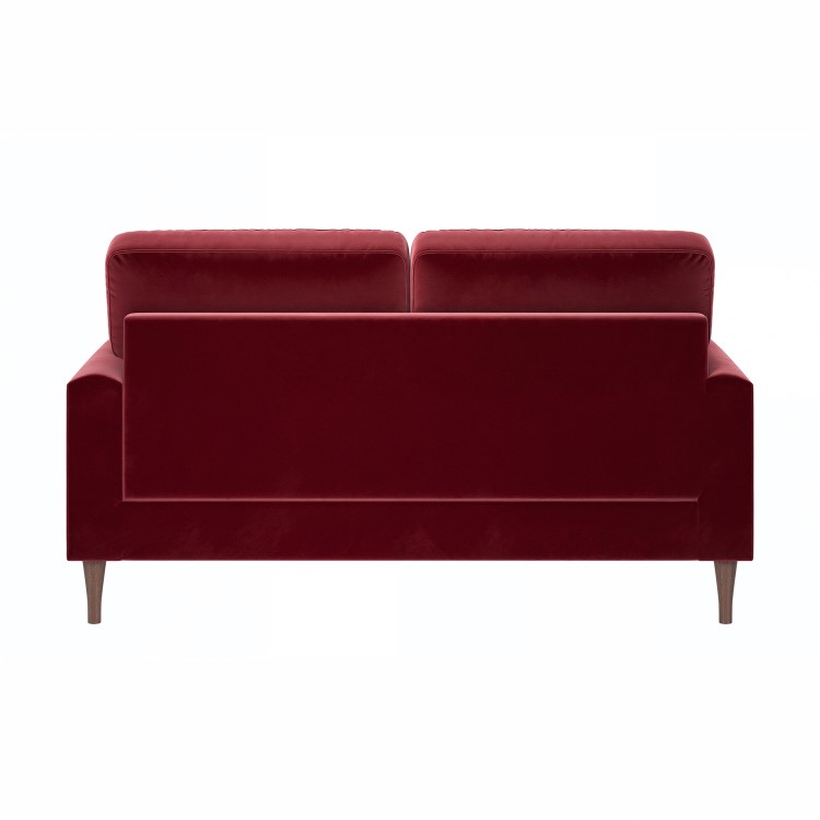 Burgundy Velvet 2 Seater Sofa - Payton