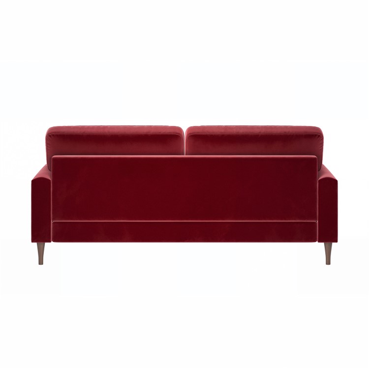 Burgundy Velvet 3 Seater Sofa - Payton