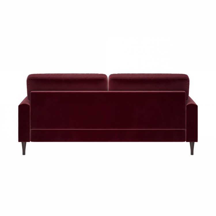 Burgundy Velvet 3 Seater Sofa - Payton