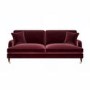 Burgundy Velvet 4 Seater Sofa - Payton