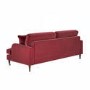 Burgundy Velvet 4 Seater Sofa - Payton