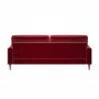 Burgundy Velvet 4 Seater Sofa - Payton