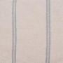 Cream Chenille Blue Striped Armchair - Payton
