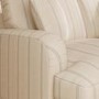 Cream Chenille Blue Striped 2 Seater Sofa - Payton