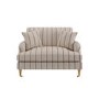 Cream Chenille Burnt Orange Striped Love Seat – Payton