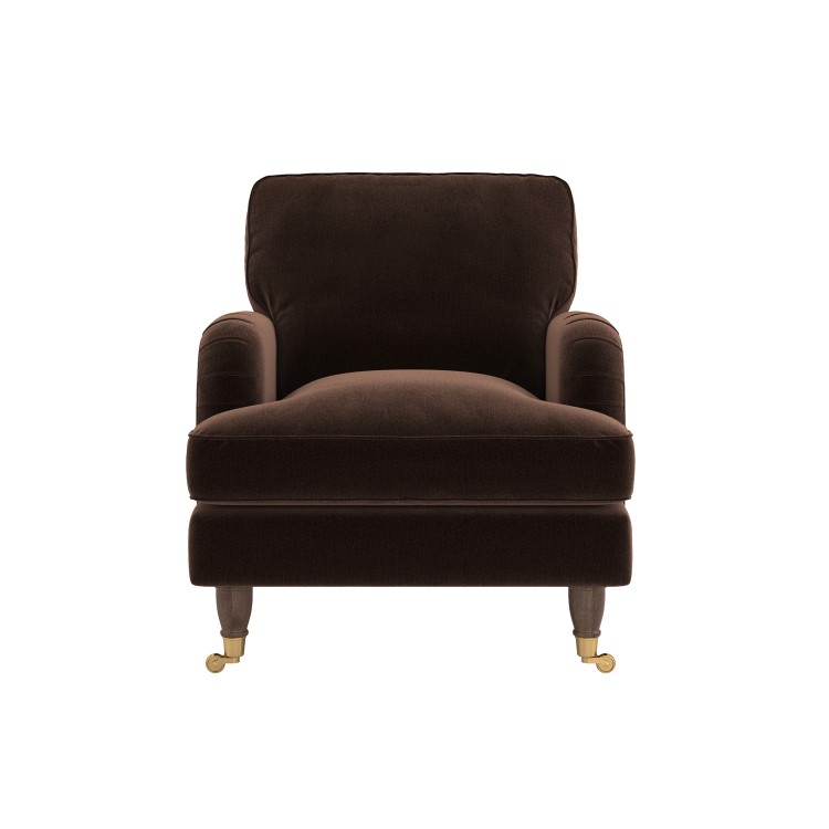 Brown Chenille Armchair - Payton