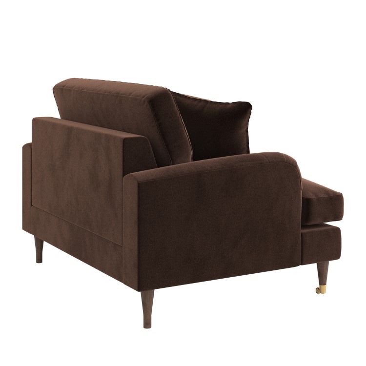 Brown Chenille Love Seat - Payton