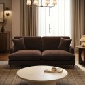 SOF246 Brown Chenille 3 Seater Sofa - Payton