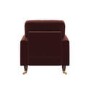 Merlot Red Chenille Armchair - Payton