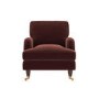 Merlot Red Chenille Armchair - Payton
