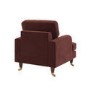 Merlot Red Chenille Armchair - Payton