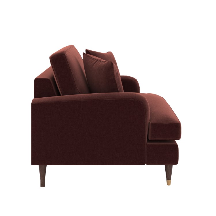 Merlot Red Chenille Love Seat – Payton 