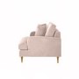 Dusty Pink Velvet Love Seat - Payton