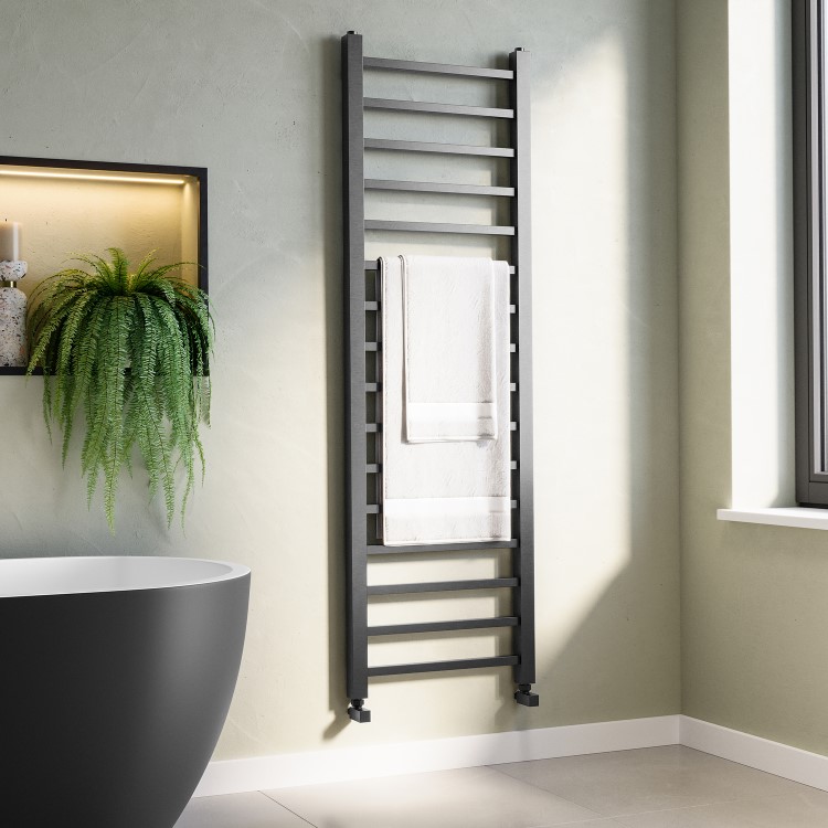 Gunmetal Grey Towel Radiator 1600 x 500mm - Sonoran