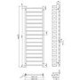 Black Towel Radiator 1600 x 500mm – Sonoran