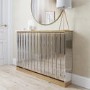 ONLY OPENED - Sophia Regular Mirrored Radiator Cover with Gold Detail