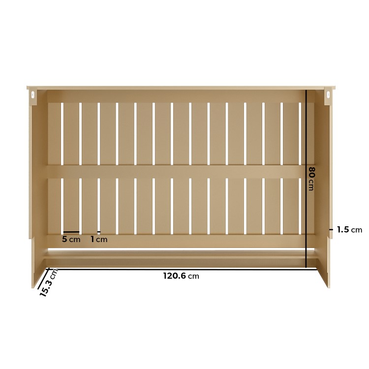 ONLY OPENED - Sophia Regular Mirrored Radiator Cover with Gold Detail