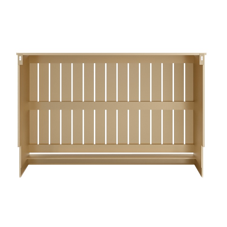 Narrow Mirrored Radiator Cover with Gold Detail - 124cm - Sophia