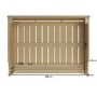Narrow Mirrored Radiator Cover with Gold Detail - 111cm - Sophia