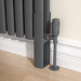 Sorrento Anthracite Designer Radiator Feet -Suitable for Oval Double Panel Radiator