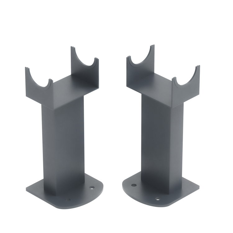 Sorrento Anthracite Designer Radiator Feet -Suitable for Single and Double Panel Radiator