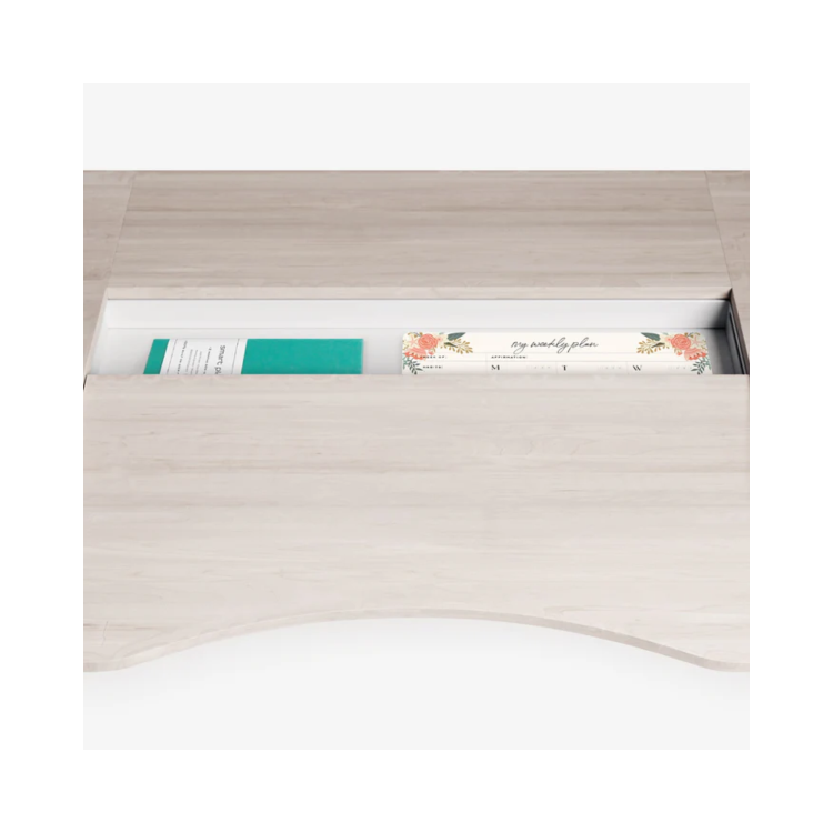 Light Wood Electric Standing Desk