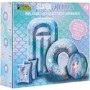 Mermaid 5 piece Inflatable Swimming Pool Set - Armbands Ring Float & Beach Ball