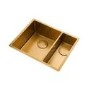 Rangemaster Spectra 1.5 Bowl Inset / Undermount Gold Stainless Steel Kitchen Sink - Right Hand