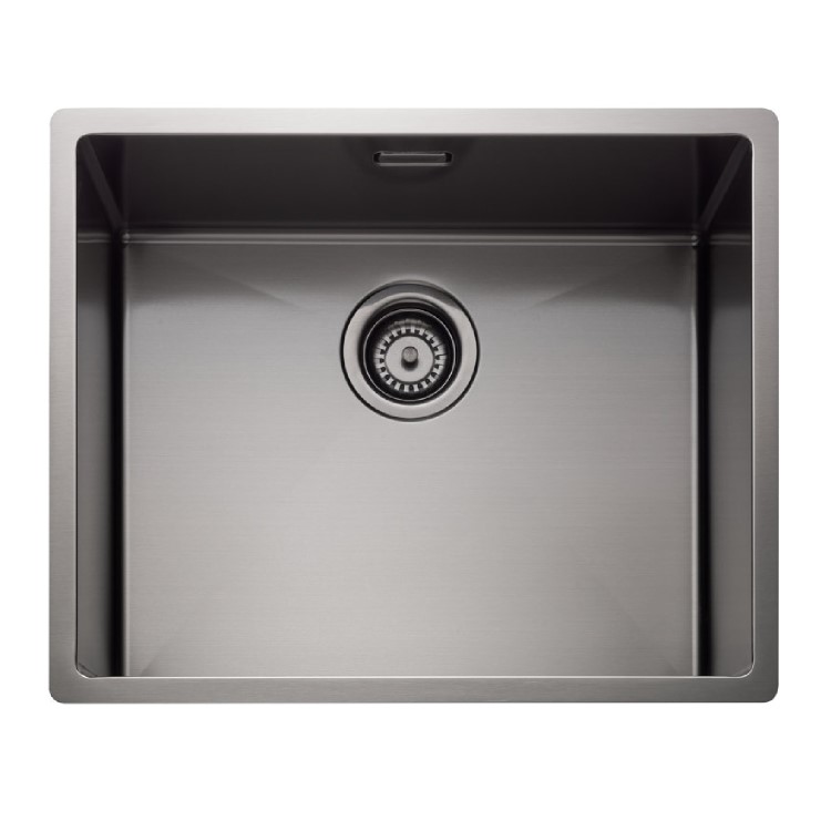Rangemaster Spectra Single Bowl Inset / Undermount Graphite Stainless Steel Kitchen Sink