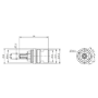 Hot Flow Control Valve for Arissa Mixer Taps – 28.2mm Diameter x 54mm Height