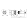 Hot Flow Control Valve for Camden Taps – 22.6mm Diameter x 70.7mm Height