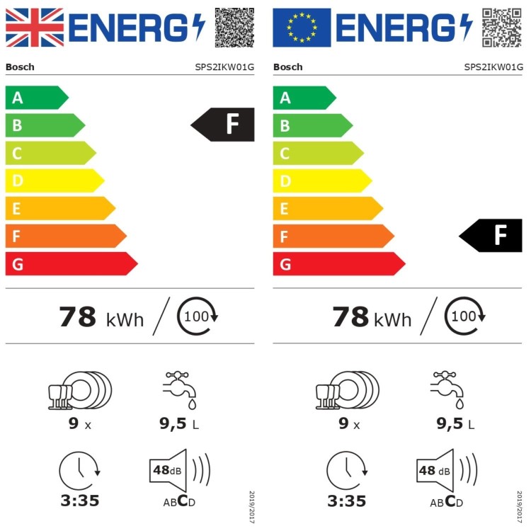 Bosch Series 2 Freestanding Slimline Dishwasher - Smart Wi-Fi, White