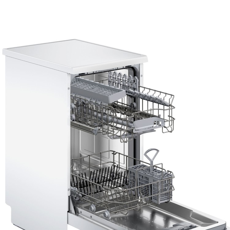Bosch Series 2 Freestanding Slimline Dishwasher - Smart Wi-Fi, White