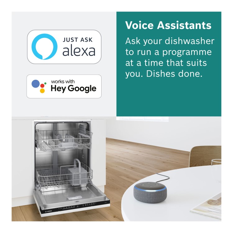 Bosch Series 2 Freestanding Slimline Dishwasher - Smart Wi-Fi, White