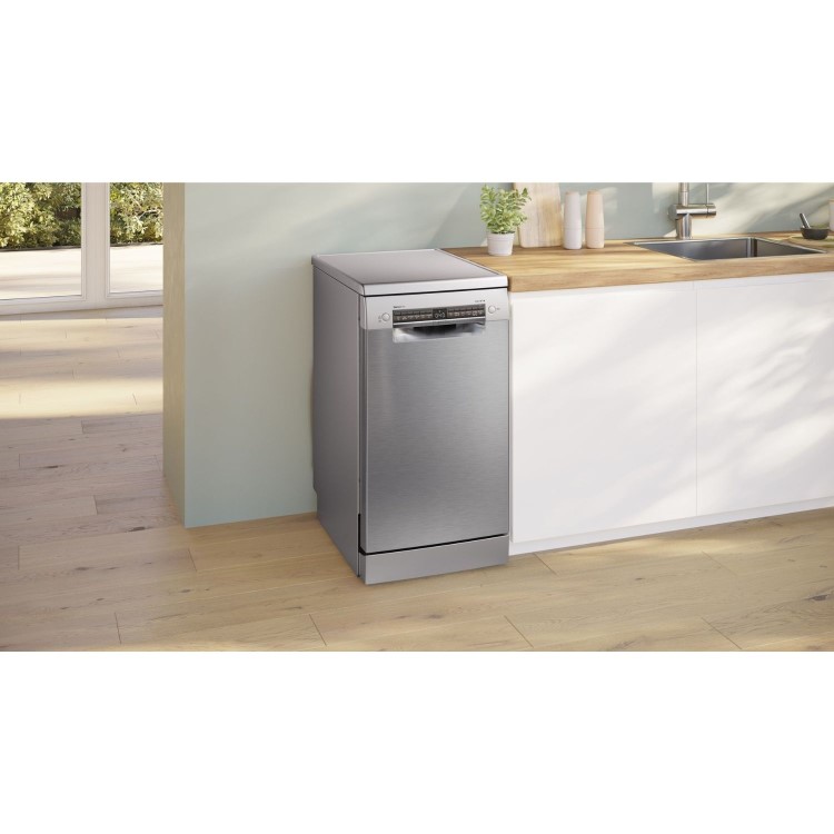 Bosch Series 4 Freestanding Dishwasher - Stainless Steel, Extra Dry, Slimline Vario Flex Baskets