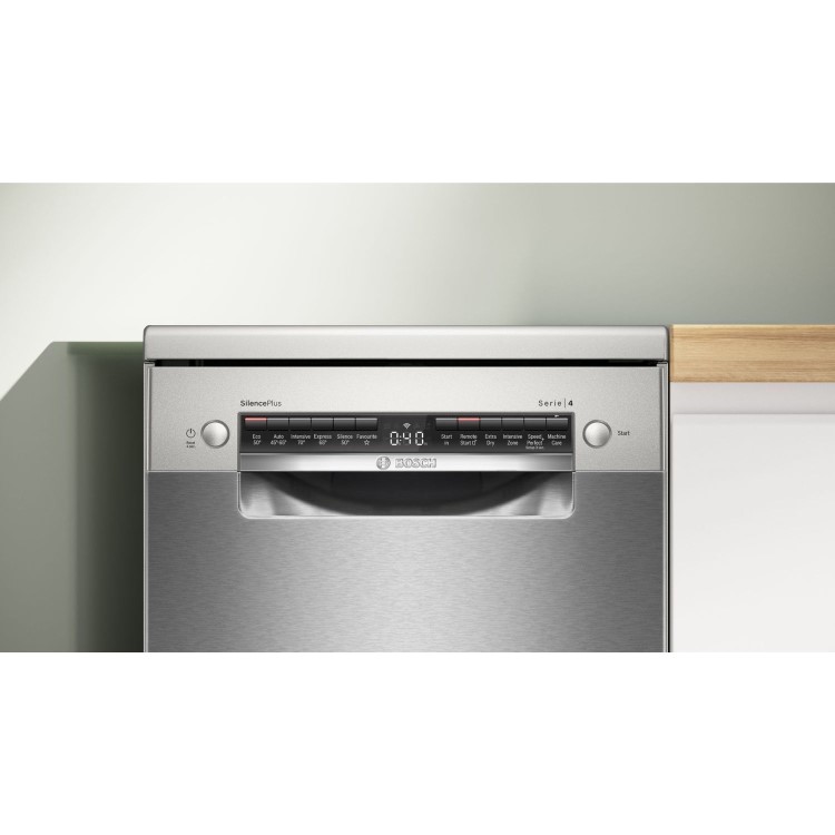 Bosch Series 4 Freestanding Dishwasher - Stainless Steel, Extra Dry, Slimline Vario Flex Baskets