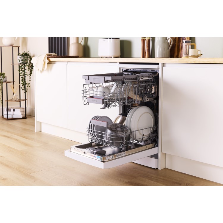 Bosch Series 4 Freestanding Slimline Dishwasher - Smart Wi-Fi, White