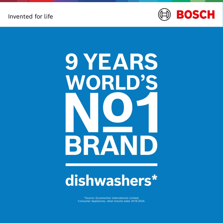 Bosch Series 4 Freestanding Slimline Dishwasher - Smart Wi-Fi, White