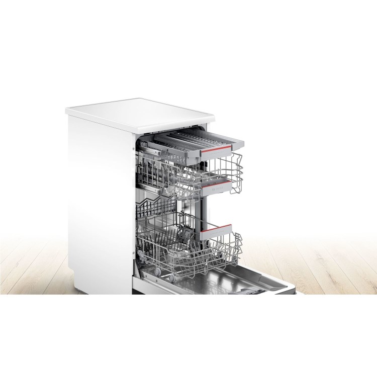 Bosch Series 4 10 Place Settings Freestanding Slimline Dishwasher - White