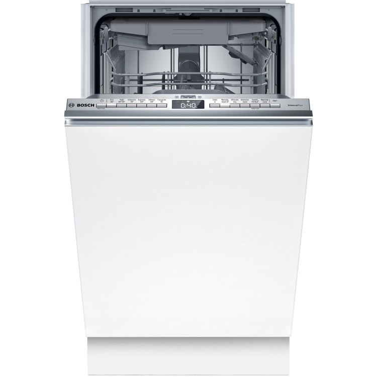 Bosch Series 4 Integrated Dishwasher - Smart, B-rated, Silver control panel