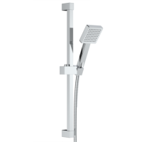 GRADE A1 - Chrome Shower Slide Rail Kit - Zana
