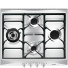 Smeg SR264XGH2 Cucina 60cm 4 Burner Gas Hob with Wok Burner - Stainless Steel