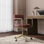 Burgundy Faux Leather Swivel Office Chair - Soren 