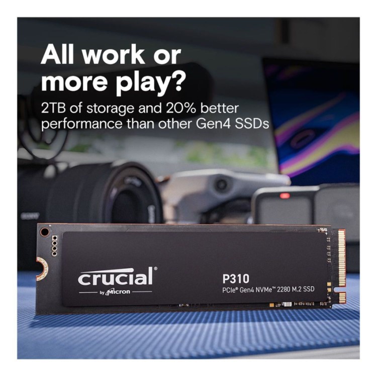 Crucial P3 Plus 3D 500GB NAND NVMe PCIe M.2 Internal SSD