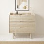 Light Wood Mid-Century Modern Chest of 3 Drawers - Saskia