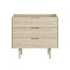 Light Wood Mid-Century Modern Chest of 3 Drawers - Saskia