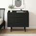 Black Mid-Century Modern Chest of 3 Drawers - Saskia
