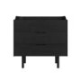 Black Mid-Century Modern Chest of 3 Drawers - Saskia